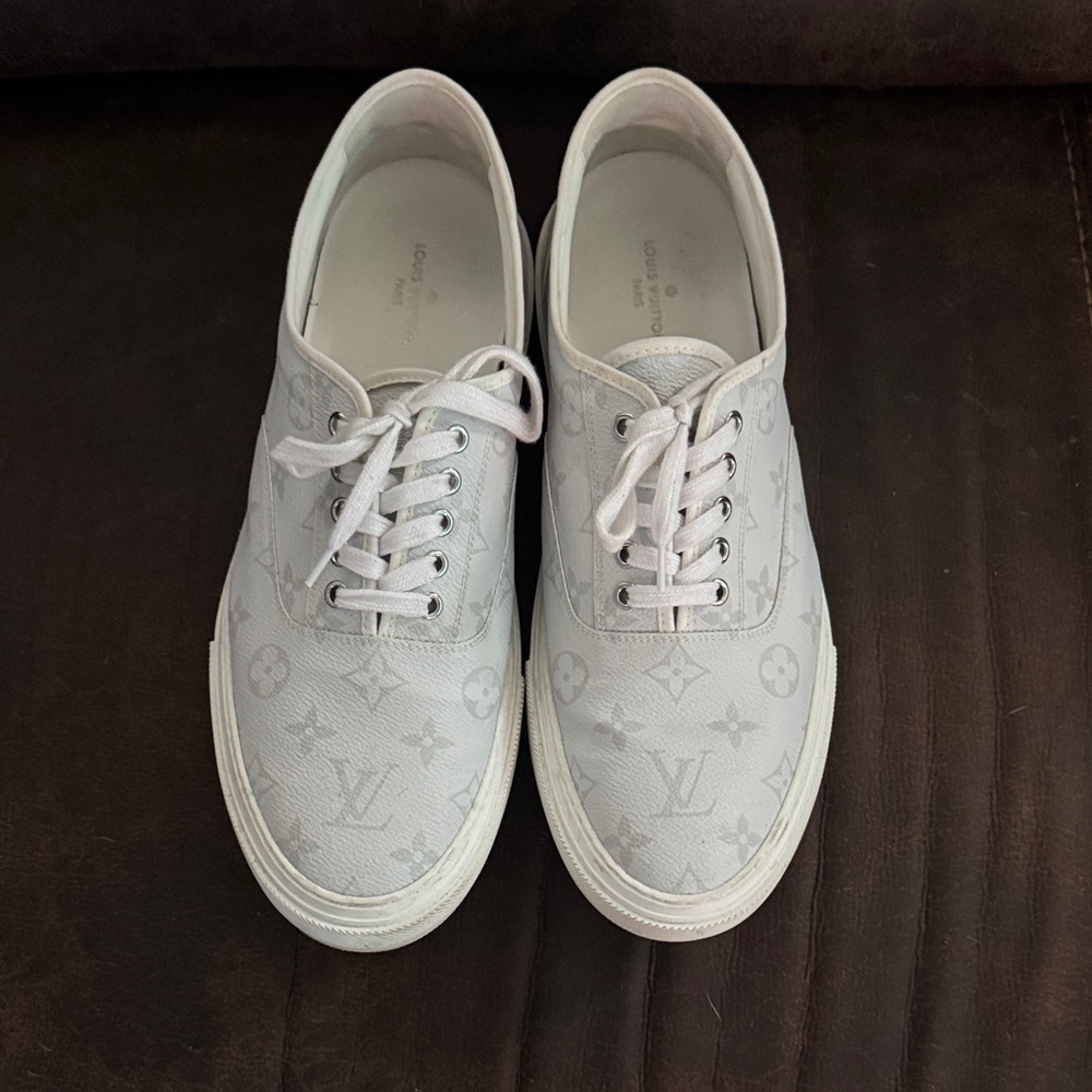 Louis Vuitton White Sneakers Minimalist Design